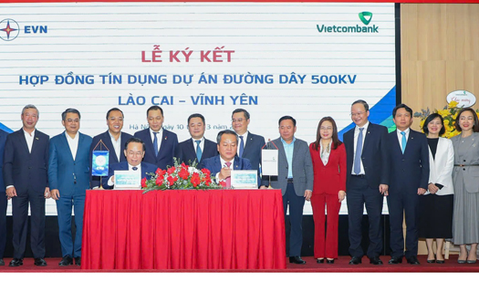 Ký kết hợp  đồng tín dụng Dự án đường dây 500kV Lào Cai – Vĩnh Yên